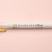Zebra Mildliner Double Ended Brush Pen - Brush / Fine - Mild Lemon Yellow