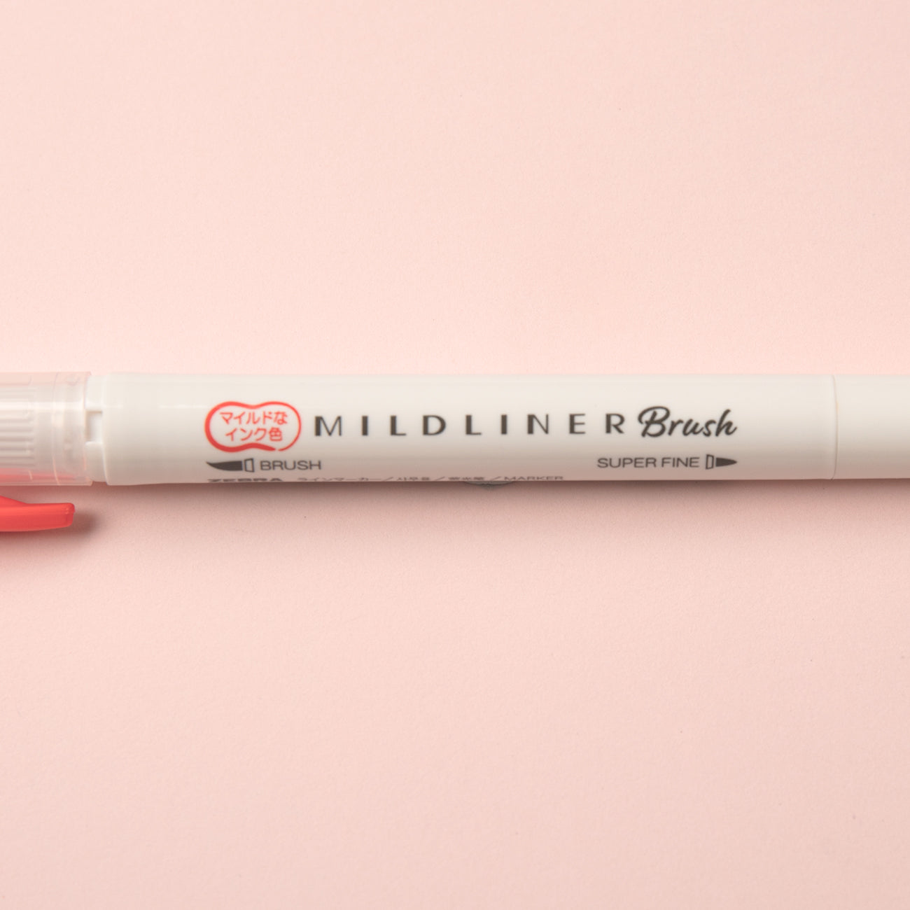 Zebra Mildliner Double Ended Brush Pen - Brush / Fine - Mild Marigold