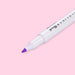 Zebra Mildliner Double Ended Brush Pen - Mild Violet
