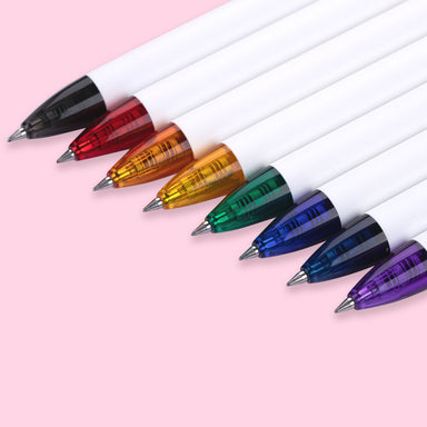 Zebra Rainbow Retractable Gel Pen 0.5mm - 8 color Set - Stationery Pal