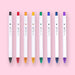 Zebra Rainbow Retractable Gel Pen 0.5mm - 8 color Set - Stationery Pal