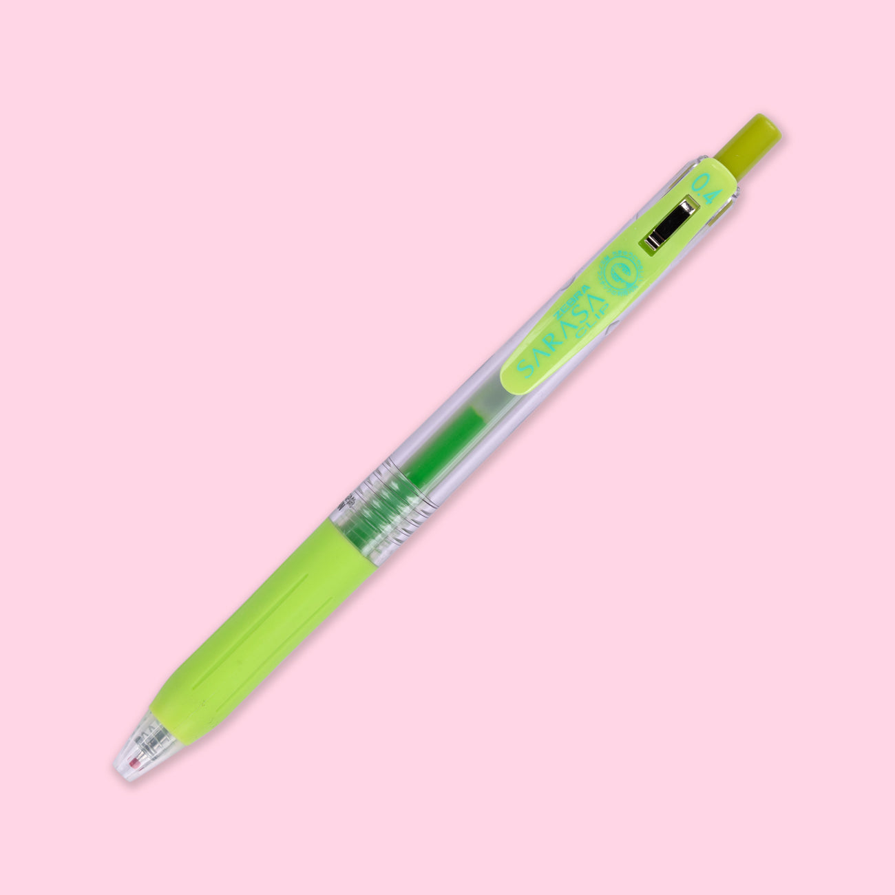 Zebra Sarasa Clip Gel Pen - 0.4 mm - Light Green - Stationery Pal