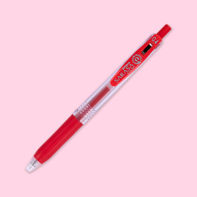 Zebra Sarasa Clip Gel Pen - 0.4 mm - Red - Stationery Pal
