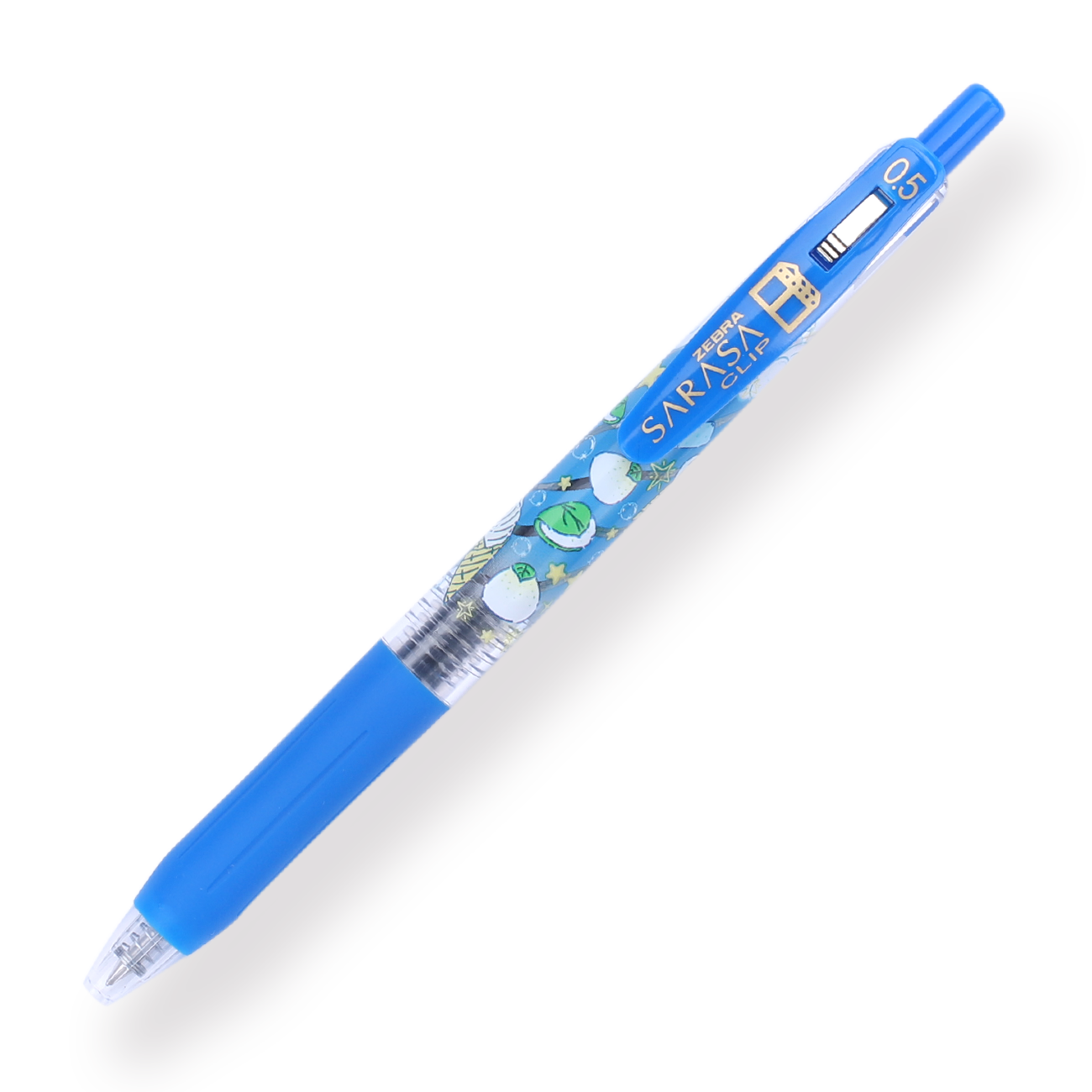 Zebra Sarasa Clip Limited Edition Gel Pen - 0.5 mm - Western Confectionery Series - Blue Body - Stationery Pal