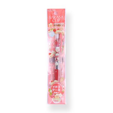 Zebra Sarasa Clip Limited Edition Gel Pen - 0.5 mm - Western Confectionery Series - Red Body - Stationery Pal