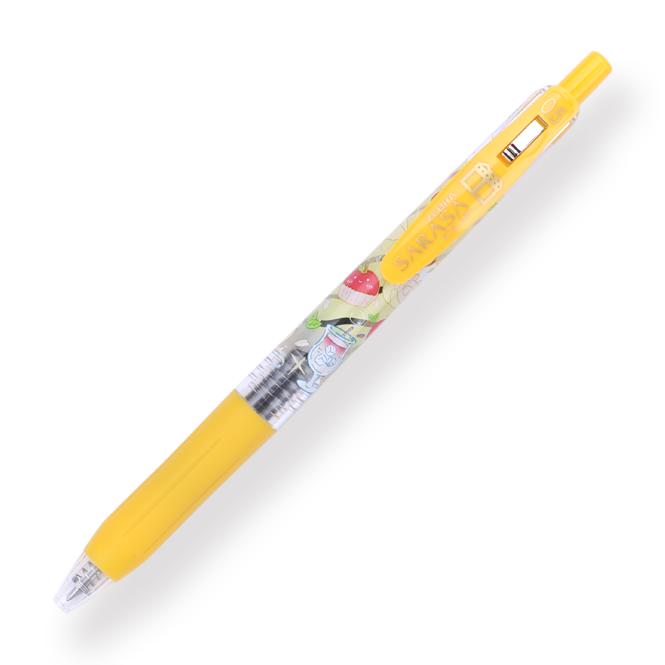 Zebra Sarasa Clip Limited Edition Gel Pen - 0.5 mm - Western Confectionery Series - Yellow Body - Stationery Pal
