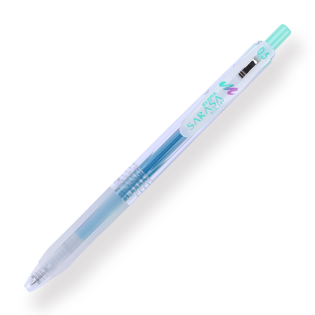 Zebra Sarasa Clip Marble Color Gel Pen - 0.5 mm - Mint Shower - Stationery Pal