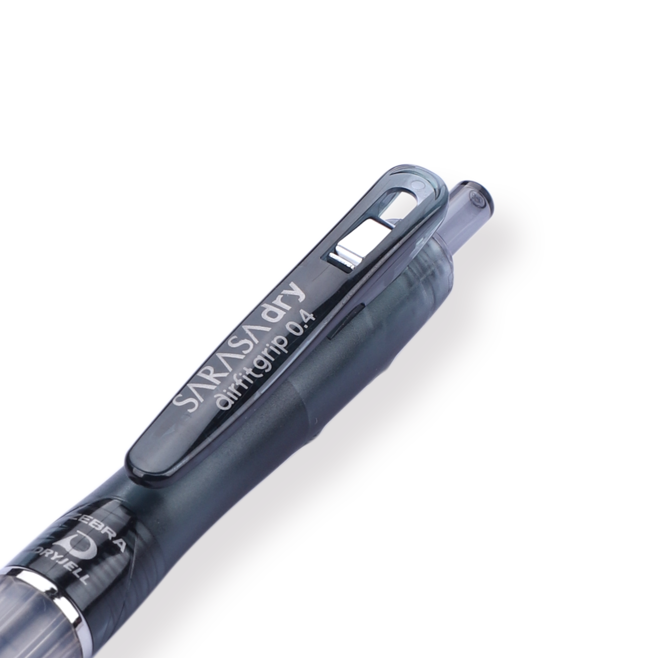 Zebra Sarasa Dry Airfit Ballpoint Pen - 0.4 mm - Black - Black Body