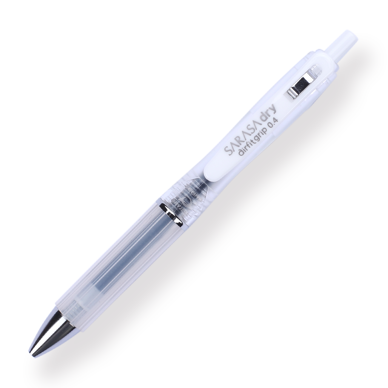 Zebra Sarasa Dry Airfit Ballpoint Pen - 0.4 mm - Black - Clear Body