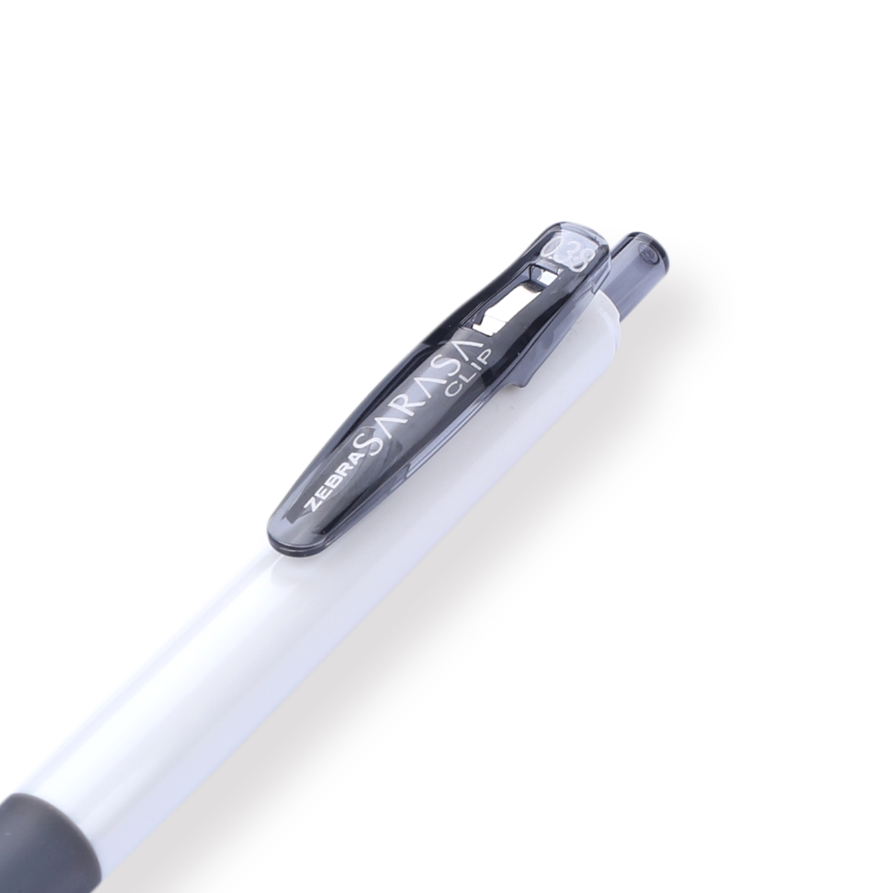 Zebra Sarasa JJZ15W White Stick Gel Pen - 0.38 mm - Black