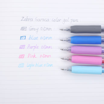 Zebra Sarasa Limited Edition Clip Gel Pen - Petit Trip Series - 0.5 mm - Gray - Stationery Pal