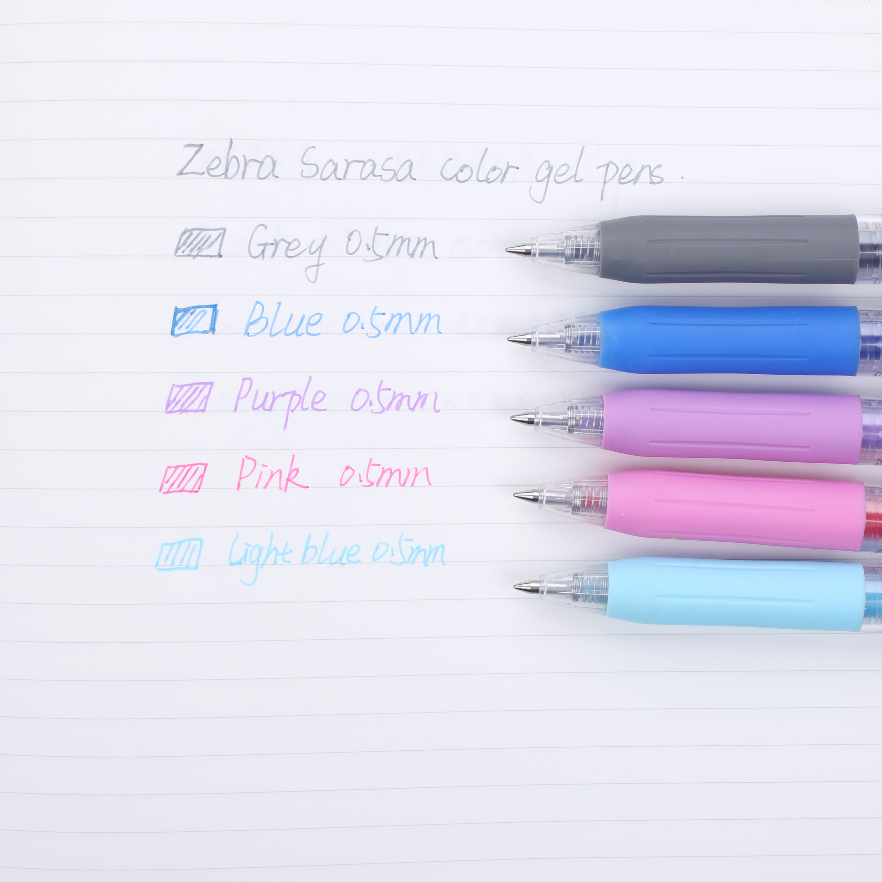 Zebra Sarasa Limited Edition Clip Gel Pen - Petit Trip Series - 0.5 mm - Milk Blue