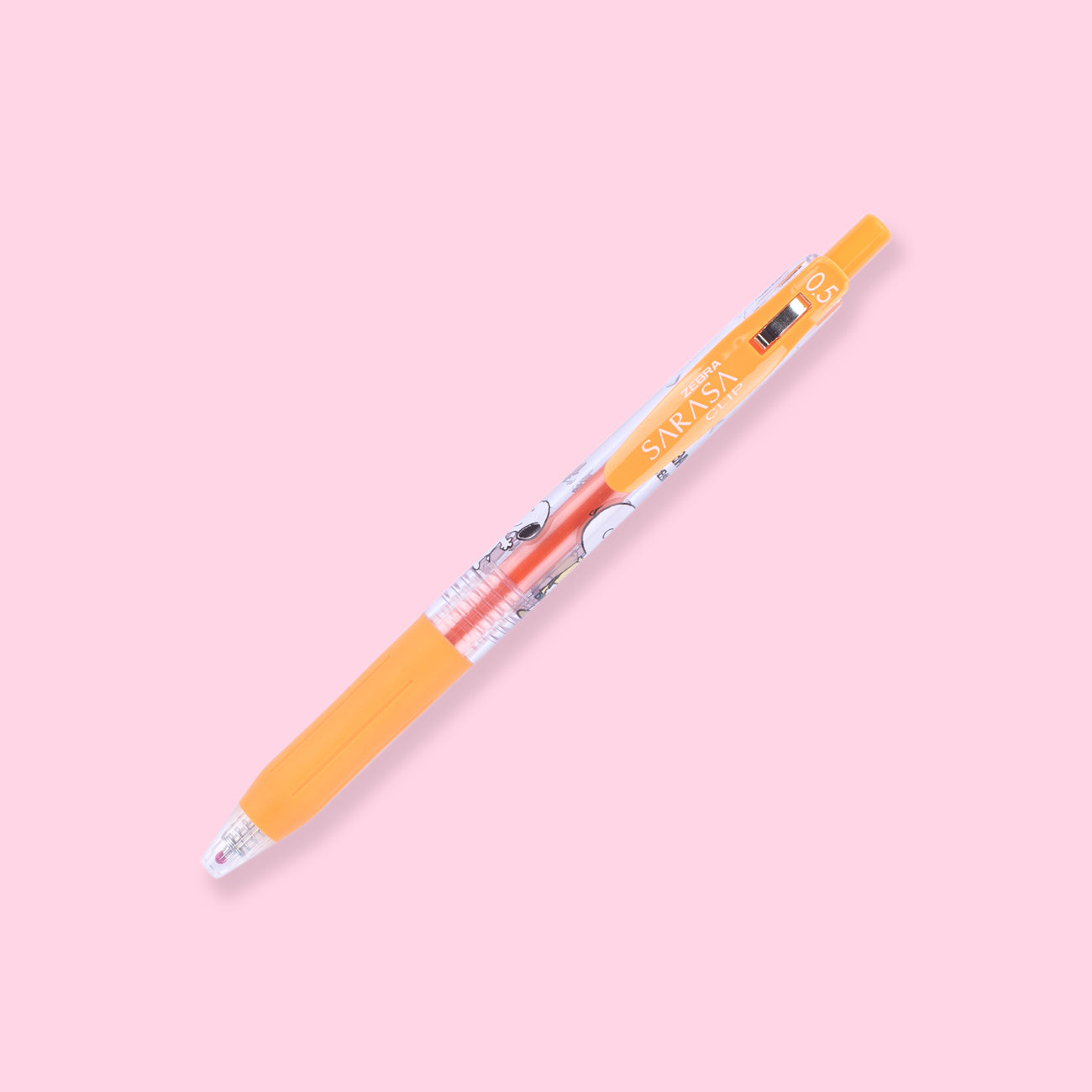 https://stationerypal.com/cdn/shop/products/ZebraSarasaSnoopyClipBallpointPen-Orange_2.jpg?v=1654148850