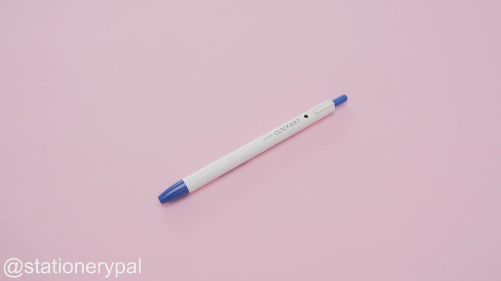 Zebra Clickart Retractable Sign Pen - 0.6 mm - Blue