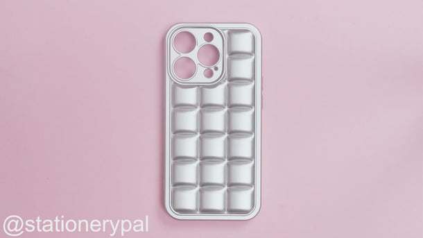 iPhone 14 Pro Case - Silver Plaid