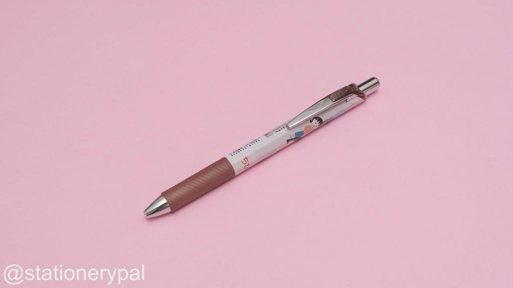 Pentel Energel × Chibi Maruko-chan Limited Edition Gel Pen - 0.5 mm - Brown Body