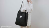 Corduroy Tote Bag - Black