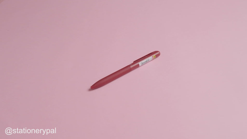 Pentel Calme Ballpoint Pen - 0.5 mm - Red Body - Red Ink