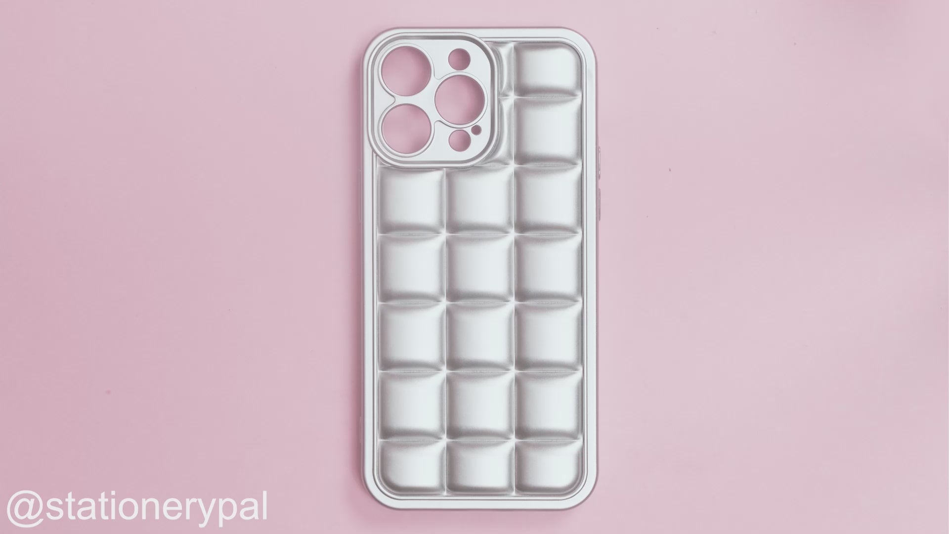 iPhone 14 Pro Max Case - Silver Plaid