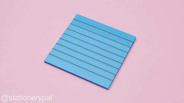 Neon Color Sticky Notes - Ruled - Blue