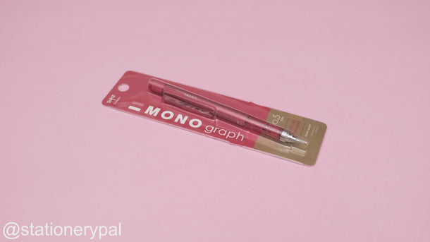 Tombow MONO Graph Mechanical Pencil - 0.5 mm - 10th Anniversary - Burgundy