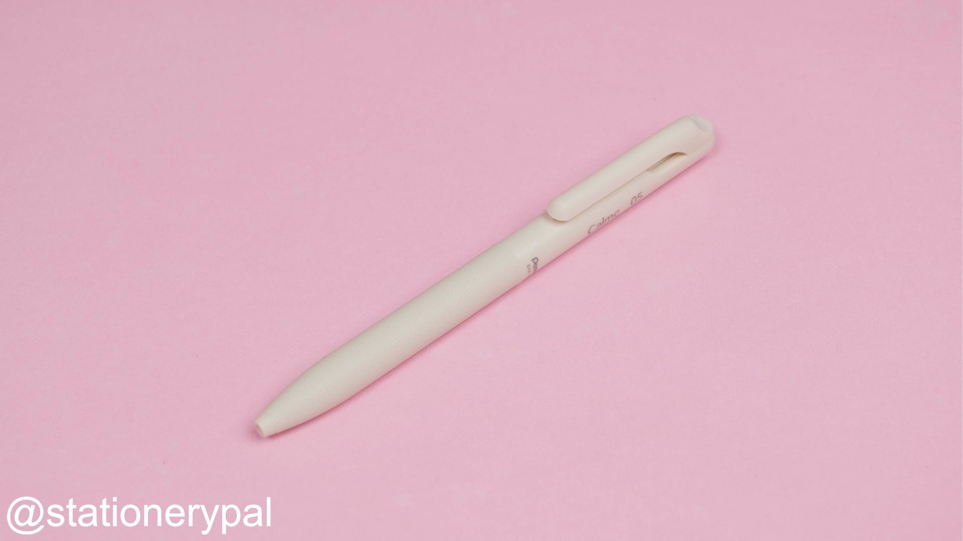 Pentel Calme Ballpoint Pen - 0.5 mm - Beige Body