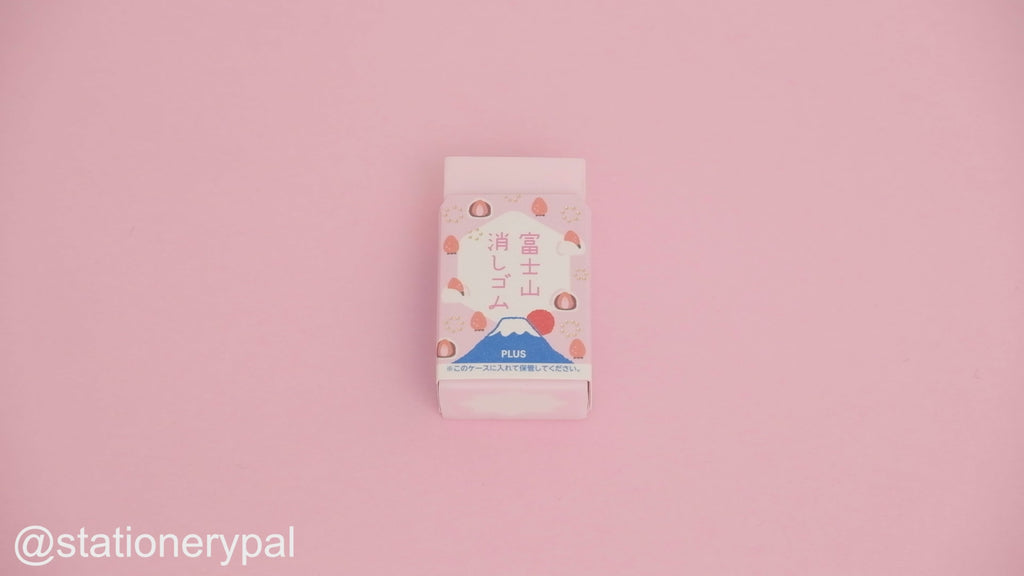 Mt.Fuji Eraser,PLUS AIR-IN Plastic Eraser 12 pieces,Made in Japan,New
