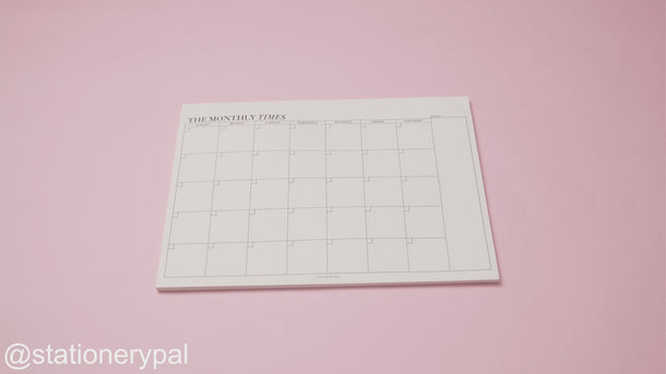 Memo Notepad - The Monthly