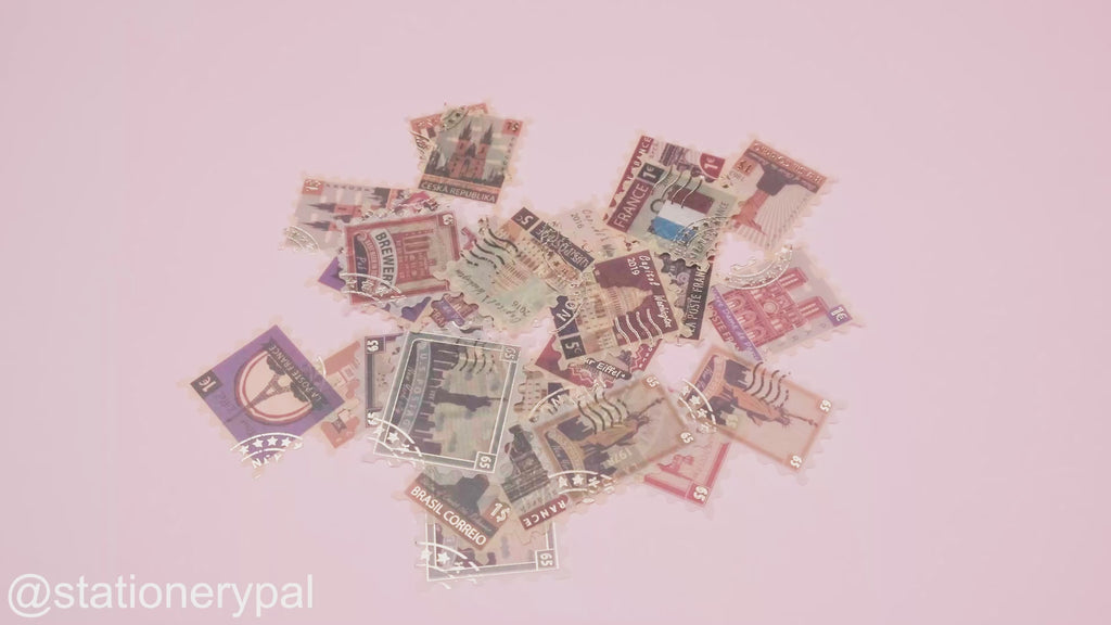 Vintage Sticker Pack - City Stamp