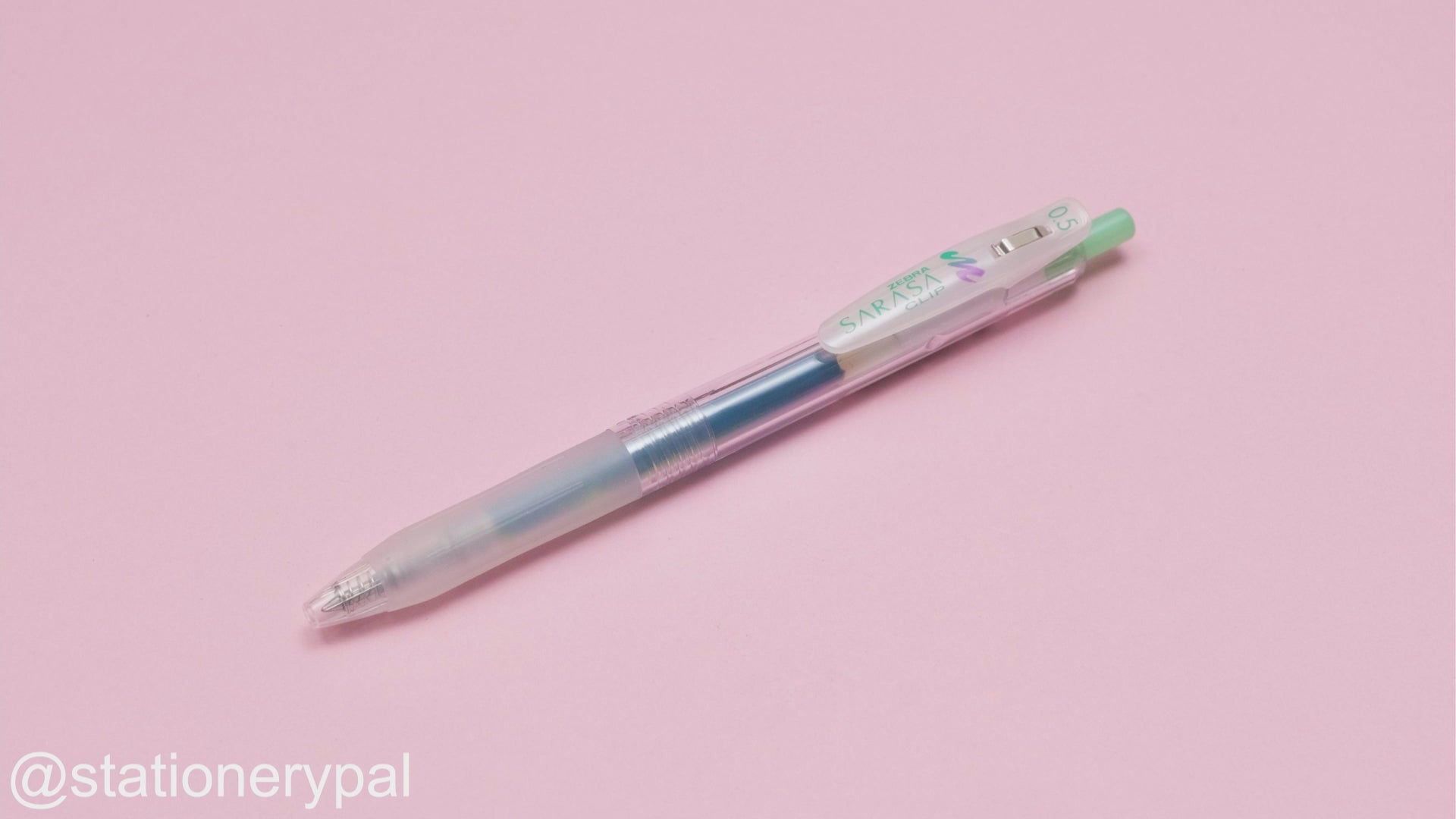 Zebra Sarasa Clip Marble Color Gel Pen - 0.5 mm - Mint Shower