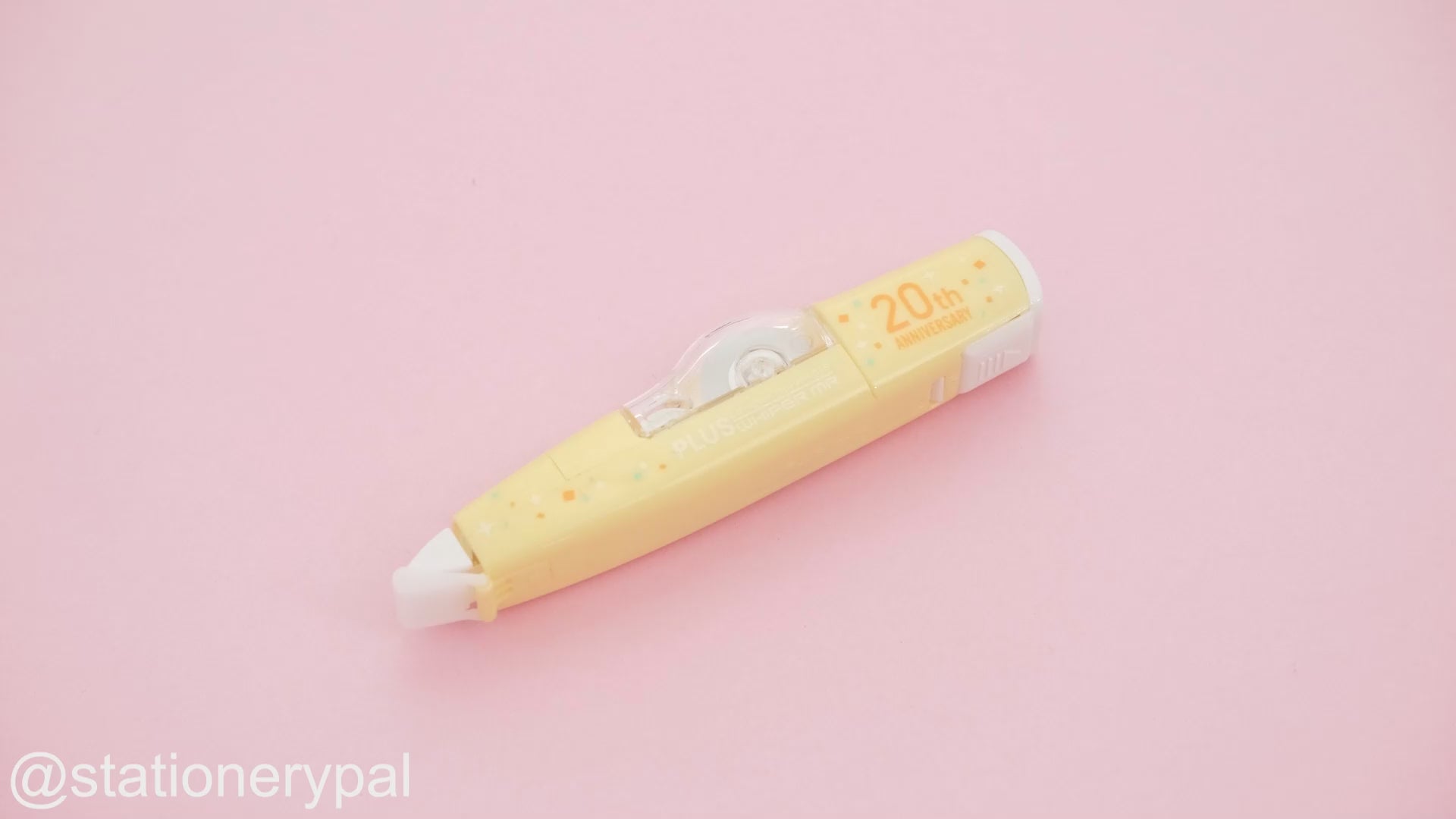 Plus Whiper Mr Correction Tape - 20th Anniversary Limited Edition - Yellow