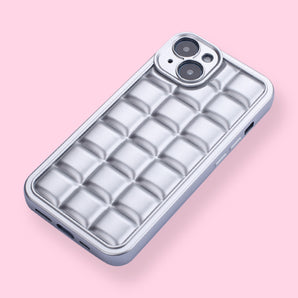 iPhone 13 Case - Silver Plaid - Stationery Pal