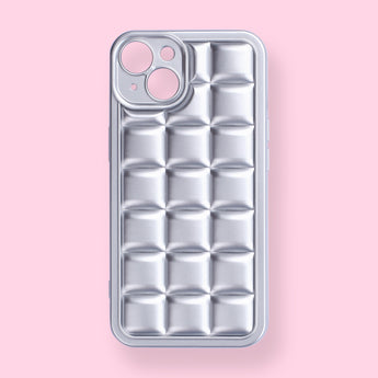 iPhone 13 Case - Silver Plaid - Stationery Pal