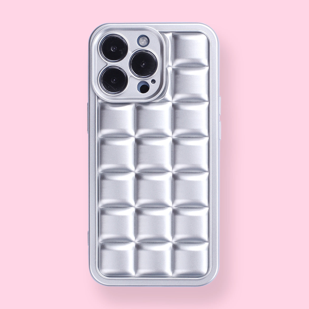 iPhone 13 Pro Case - Silver Plaid - Stationery Pal