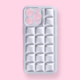 iPhone 13 Pro Case - Silver Plaid - Stationery Pal