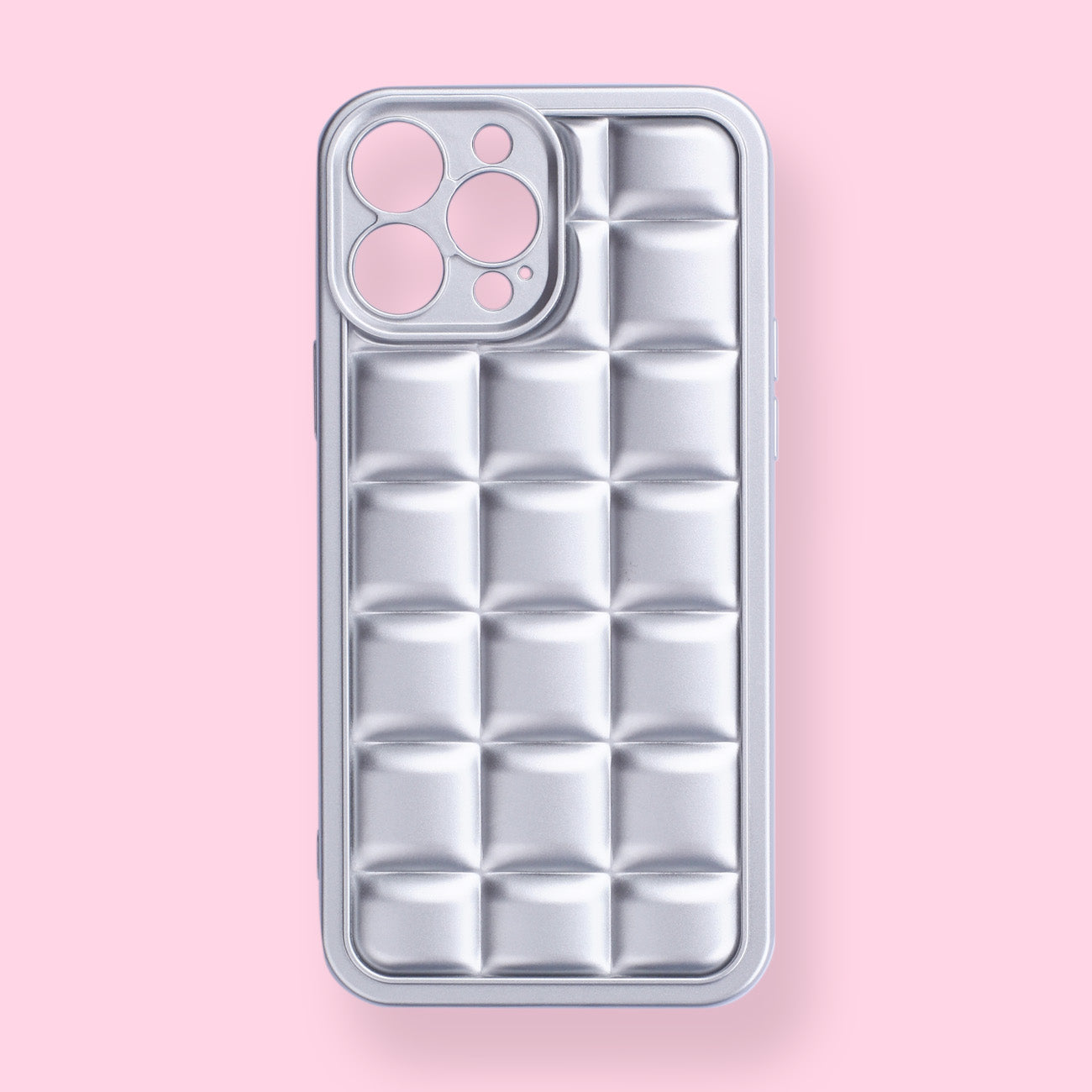 iPhone 13 Pro Max Case - Silver Plaid