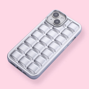 iPhone 14 Case - Silver Plaid - Stationery Pal