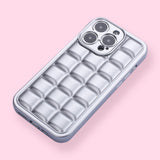 iPhone 14 Pro Case - Silver Plaid - Stationery Pal