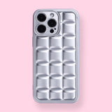 iPhone 14 Pro Max Case - Silver Plaid - Stationery Pal