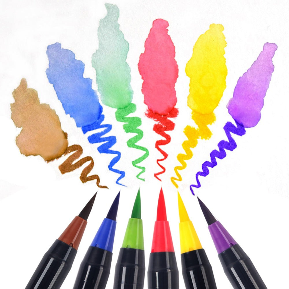 Deli 70720 watercolor pen color pen set can be washed with non